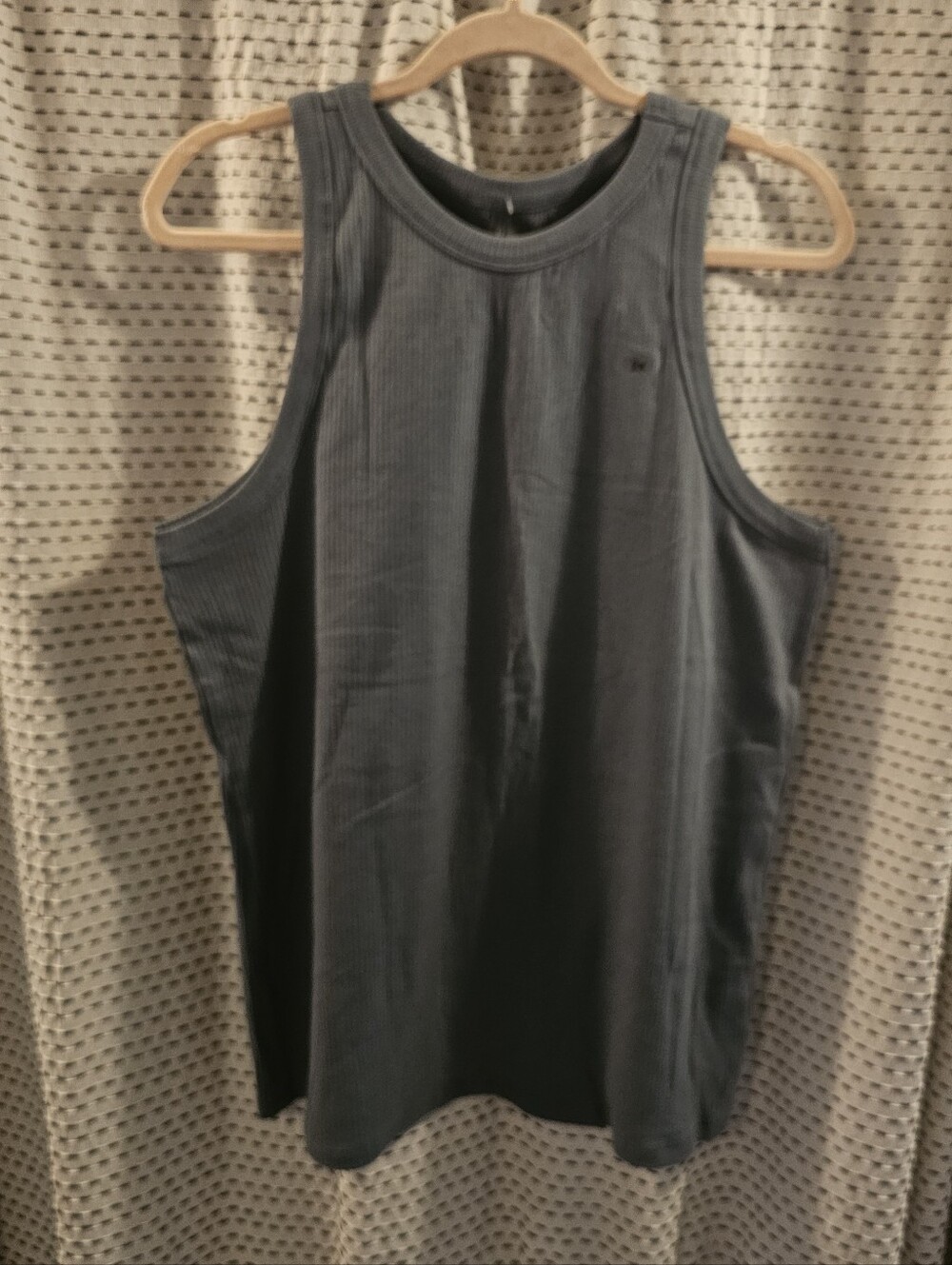 Maurices Dark Blue/Grey Ribbed Tank Top
